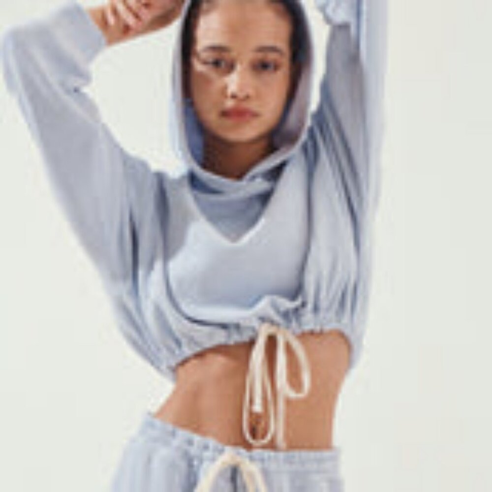 For Days Waffle Cinched Hoodie